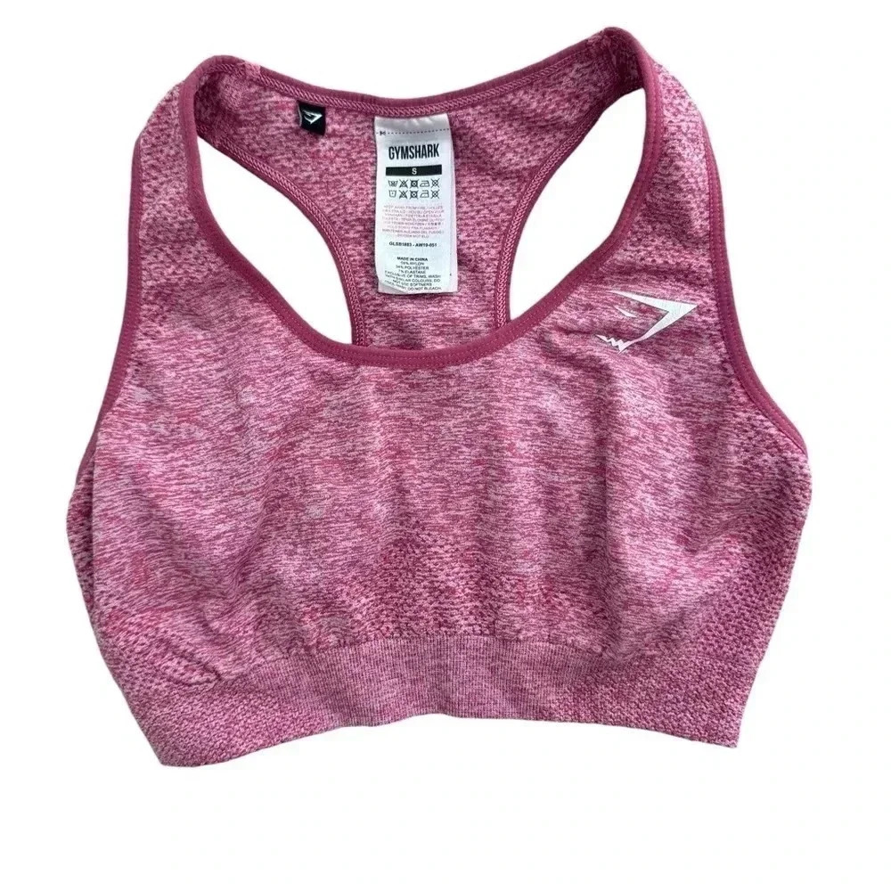 Gymshark coral Women's Vital Seamless Sports Bra Size small